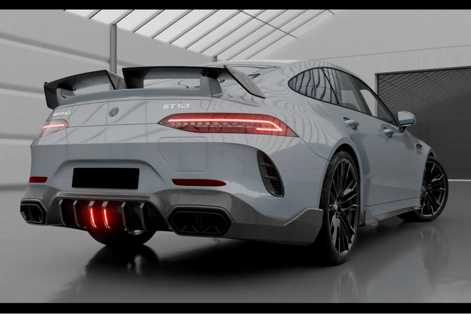 Mercedes AMG GT 4 X290 2018– Komplet karoserijskih dodatkov LRT Carbon (za GT53 2024+) Fotografija 2