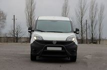 Fiat Doblo II 2010–2022 Kenguru zaščitni lok WT022 Black (nerjavno jeklo) fotografija 1