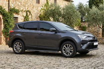 Toyota Rav 4 2013–2018 Bočne stopnice Bosphorus Black (2 kos, aluminij) fotografija 1