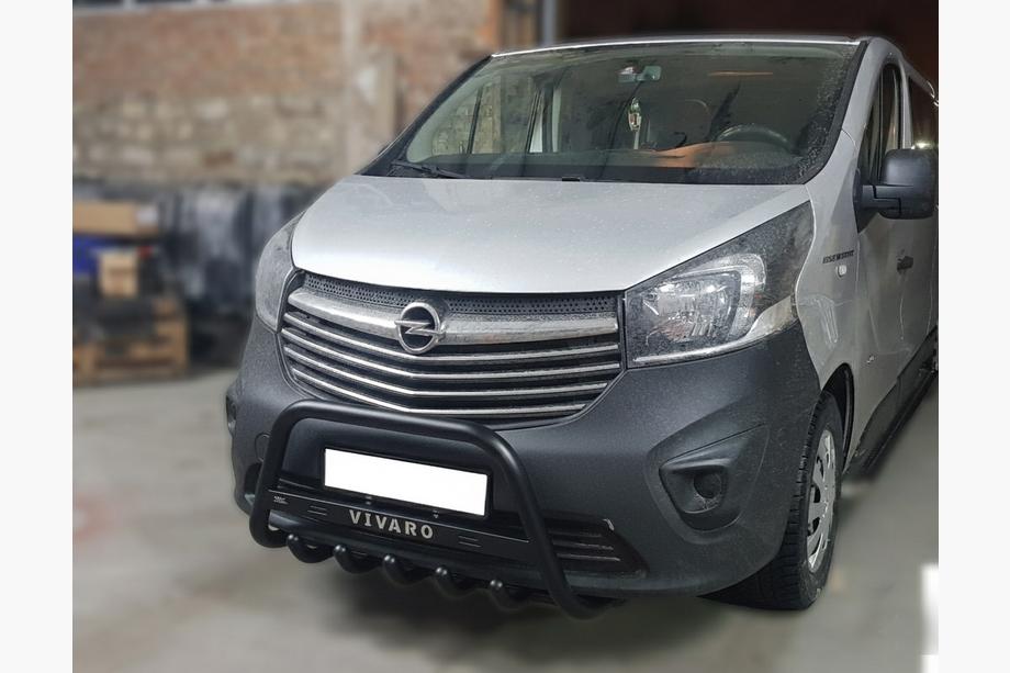 Opel Vivaro 2015–2019 Sprednji zaščitni lok WT004 Black (nerjavno jeklo) Image