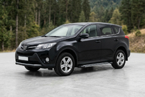 Toyota Rav 4 2013–2018 Stranske stopnice Rainbow (2 kos, aluminij) fotografija 1