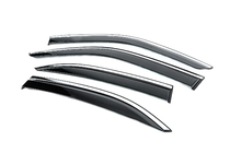 Mercedes E-class W210 1995–2002 Vetrni deflektorji oken s kromirano letvijo Niken Luxury (4 kosi) fotografija 2