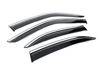 Mercedes E-class W210 1995–2002 Vetrni deflektorji oken s kromirano letvijo Niken Luxury (4 kosi) fotografija 3