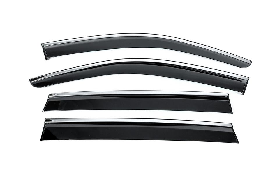 Volkswagen Tiguan 2023– Vetrni deflektorji oken s kromirano letvijo Niken Luxury (4 kosi) Image