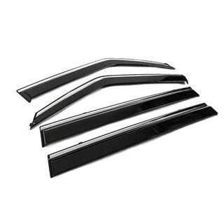 Vetrni deflektorji oken s kromirano letvijo Niken Luxury (4 kosi) Nissan Patrol Y62 2010–2024 fotografija 3