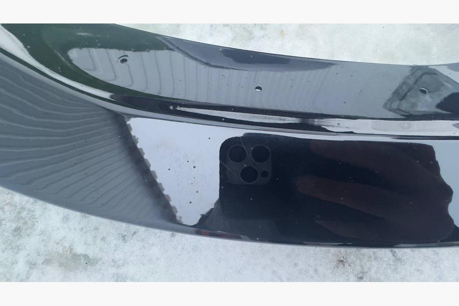 BMW serija 4 F32/F33/F36 2012–2020 Outlet: Sprednji lip spojler DPT V-3 (za M4, sijajno črna) Fotografija 3