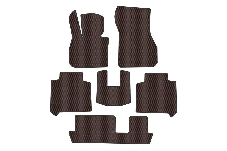 BMW serija 2 Active Tourer F45/F46 2014–2021 Carsuit gumijaste preproge za notranjost (3 vrste, za F46, rjave) Image