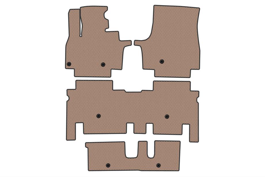 KIA EV9 Gumijasti tepihi Carsuit (3 vrste, Beige) Image