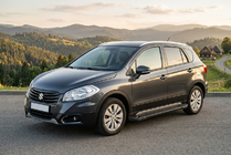 Suzuki SX4 S-Cross 2013–2016 Bočne stopnice Allmond Black (2 kosa, aluminij) fotografija 1