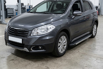 Suzuki SX4 S-Cross 2013–2016 Bočne stopnice Duru (2 kosa, aluminij) fotografija 1