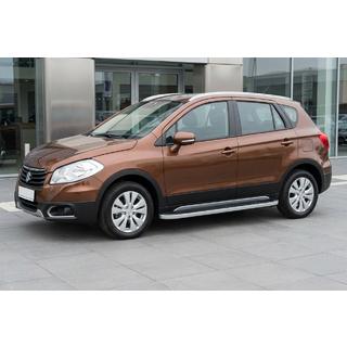 Stranski pragovi Tayga Grey (2 kosa, aluminij) Suzuki SX4 S-Cross 2013–2016 fotografija 1
