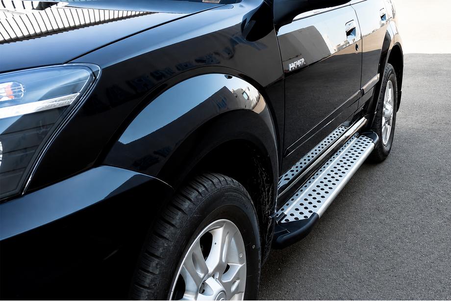 GreatWall Haval/Hover H3 2005–2013 Stranske stopnice Allmond Grey (2 kosa, aluminij) Image