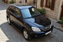 Chery Tiggo 3 2005– Bočne stopnice Bosphorus Black (2 kos, aluminij) fotografija 1