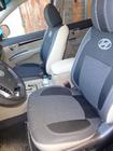 Hyundai Santa Fe 2 2006–2012 Avtomobilske prevleke za sedeže (eko usnje↗tkanina, Premium) fotografija 9
