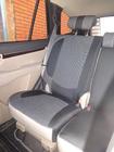 Hyundai Santa Fe 2 2006–2012 Avtomobilske prevleke za sedeže (eko usnje↗tkanina, Premium) fotografija 11
