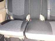 Hyundai Santa Fe 2 2006–2012 Avtomobilske prevleke za sedeže (eko usnje↗tkanina, Premium) fotografija 14