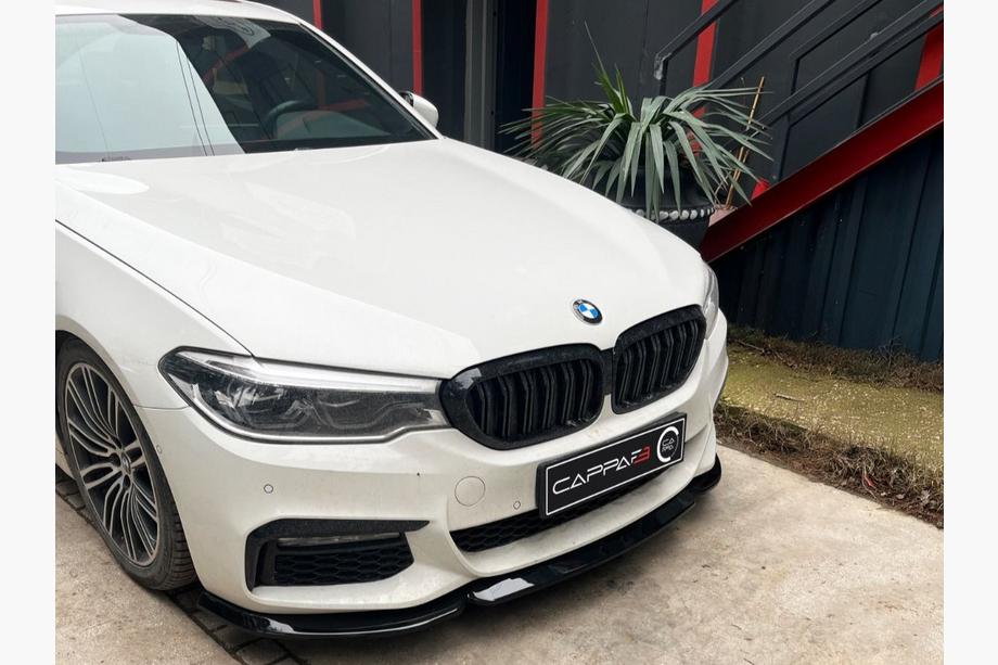 BMW serija 5 G30/G31 2017–2023 Lip spojler sprednjega odbijača Lip EuroCap (za M-Sport 2017-2020, sijajno črna) Image