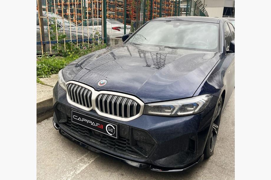 BMW serija 3 G20/G21 2018– Lip sprednjega odbijača EuroCap V1 (za M-Performance 2022-, sijajno črna) Image