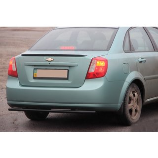 Zadnji zaščitni lok AK002 Black (42 mm, nerjaveče jeklo) Chevrolet Lacetti 2003–2024 fotografija 1