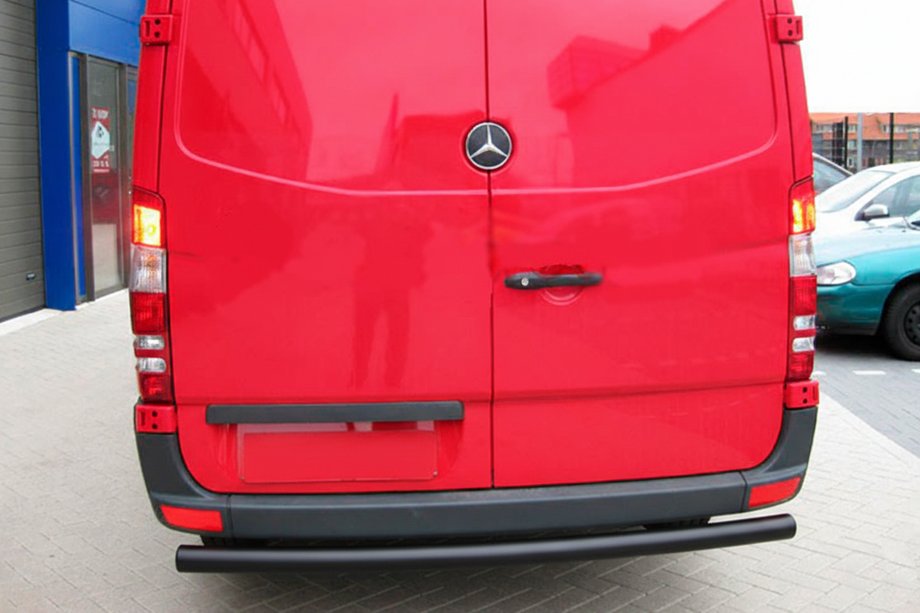 Mercedes Sprinter W906 2006–2018 Zadnji zaščitni lok AK002 Black (nerjaveče jeklo) Fotografija 2