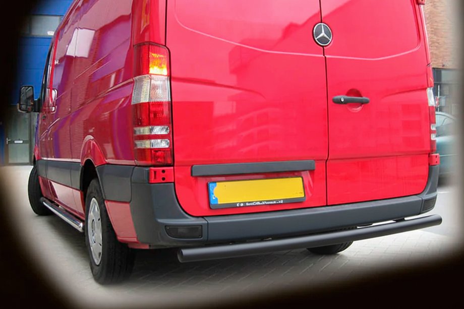 Mercedes Sprinter W906 2006–2018 Zadnji zaščitni lok AK002 Black (nerjaveče jeklo) Fotografija 1