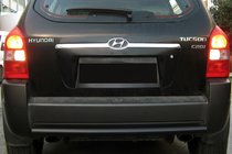 Hyundai Tucson JM 2004– Zadnji zaščitni lok AK002 Black (nerjaveče jeklo) fotografija 1