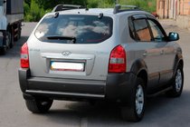 Hyundai Tucson JM 2004– Zadnji zaščitni lok AK002 Black (nerjaveče jeklo) fotografija 2