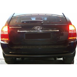 Zadnji zaščitni lok AK002 Black (nerjaveče jeklo) Kia Sportage 2004–2010 fotografija 3