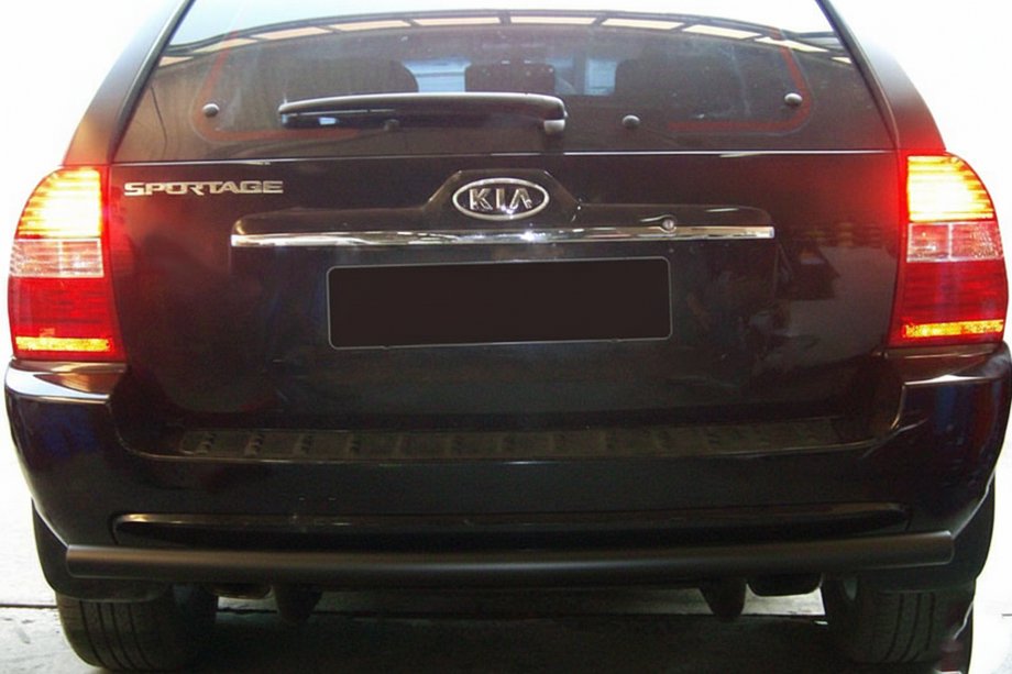 Kia Sportage 2004–2010 Zadnji zaščitni lok AK002 Black (nerjaveče jeklo) Fotografija 3