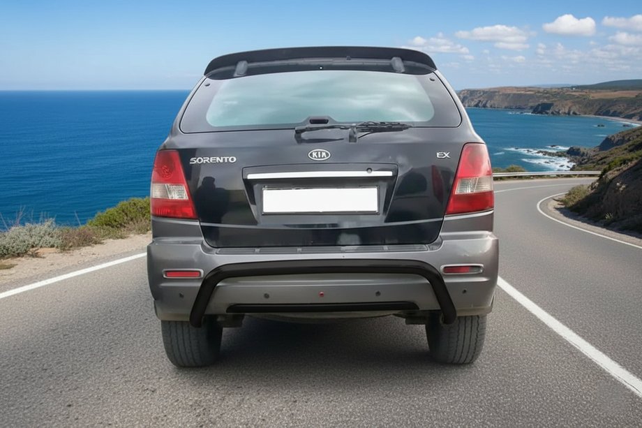 Kia Sorento I BL 2002–2009 Zadnji lok Black (nerjavno jeklo) Fotografija 1