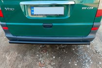 Mercedes Vito W639 2004–2014 Zadnji zaščitni lok AK002 Black (nerjaveče jeklo) fotografija 3