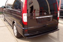 Mercedes Viano 2004–2014 Zadnji zaščitni lok AK002 Black (nerjaveče jeklo) fotografija 7
