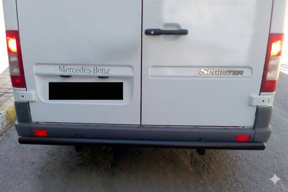 Mercedes Sprinter W901/902/903/904/905 1995–2006 Zadnji zaščitni lok AK002 Black (nerjaveče jeklo) Fotografija 1