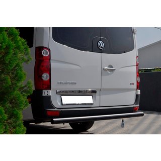 Zadnji zaščitni lok AK002 Black (nerjaveče jeklo) Volkswagen Crafter 2006–2016 fotografija 2