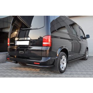 Zadnji vogalni ščitniki AK003 Black (2 kos, nerjavno jeklo) Volkswagen T5 Transporter 2003–2010 fotografija 3