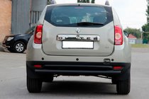 Renault Duster 2008–2017 Zadnji ravni zaščitni lok Black (nerjavno jeklo) fotografija 1