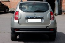 Renault Duster 2008–2017 Zadnji ravni zaščitni lok Black (nerjavno jeklo) fotografija 3