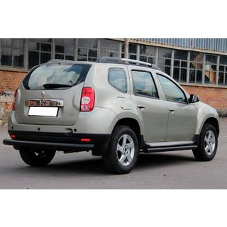 Zadnji ravni zaščitni lok Black (nerjavno jeklo) Renault Duster 2008–2017 fotografija 2