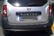 Dacia Duster 2008–2018 Zadnji ravni zaščitni lok Black (nerjavno jeklo) fotografija 6