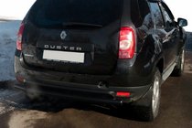 Dacia Duster 2008–2018 Zadnji ravni zaščitni lok Black (nerjavno jeklo) fotografija 5