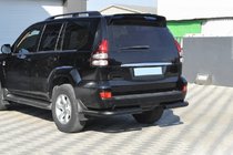 Toyota Land Cruiser Prado 120 2002–2009 Zadnji kotni elementi AK003 Black (2 kosa, nerjaveče jeklo) fotografija 3
