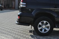 Toyota Land Cruiser Prado 120 2002–2009 Zadnji kotni elementi AK003 Black (2 kosa, nerjaveče jeklo) fotografija 7