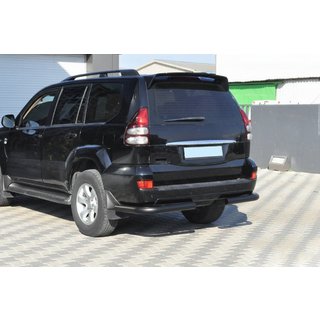 Zadnji kotni elementi AK003 Black (2 kosa, nerjaveče jeklo) Toyota Land Cruiser Prado 120 2002–2009 fotografija 3