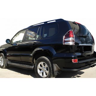 Zadnji kotni elementi AK003 Black (2 kosa, nerjaveče jeklo) Toyota Land Cruiser Prado 120 2002–2009 fotografija 1