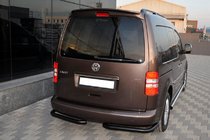 Volkswagen Caddy 2004–2010 Zadnji kotni elementi AK003 Black (2 kosa, nerjaveče jeklo) fotografija 2