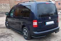 Volkswagen Caddy 2004–2010 Zadnji kotni elementi AK003 Black (2 kosa, nerjaveče jeklo) fotografija 4
