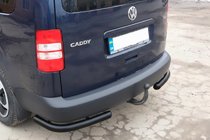 Volkswagen Caddy 2004–2010 Zadnji kotni elementi AK003 Black (2 kosa, nerjaveče jeklo) fotografija 5