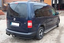 Volkswagen Caddy 2004–2010 Zadnji kotni elementi AK003 Black (2 kosa, nerjaveče jeklo) fotografija 6