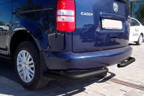 Volkswagen Caddy 2004–2010 Zadnji kotni elementi AK003 Black (2 kosa, nerjaveče jeklo) fotografija 7