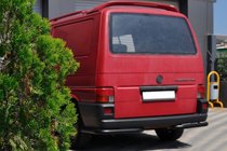 Volkswagen T4 Transporter 1990–2003 Zadnji kotni elementi AK003 Black (2 kosa, nerjaveče jeklo) fotografija 3